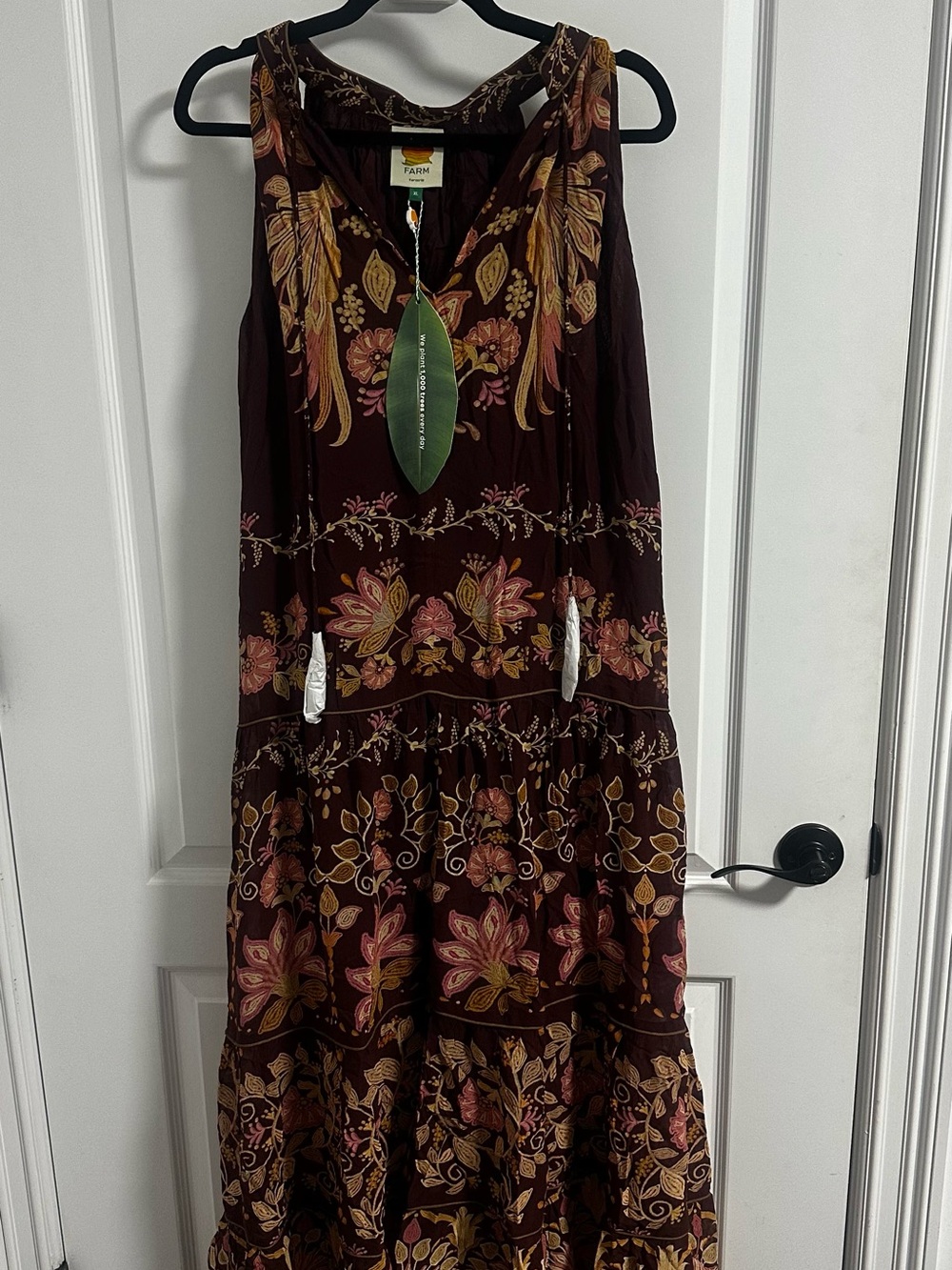 FARM Rio Bella Burgundy Maxi Dress - Picture 4 of 5